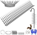 80 Inch Bird Spikes Squirrel Proof Baffle for Bird Feeder Pole, Outdoor Anti Climb Spikes for Fence, Tree, Wall