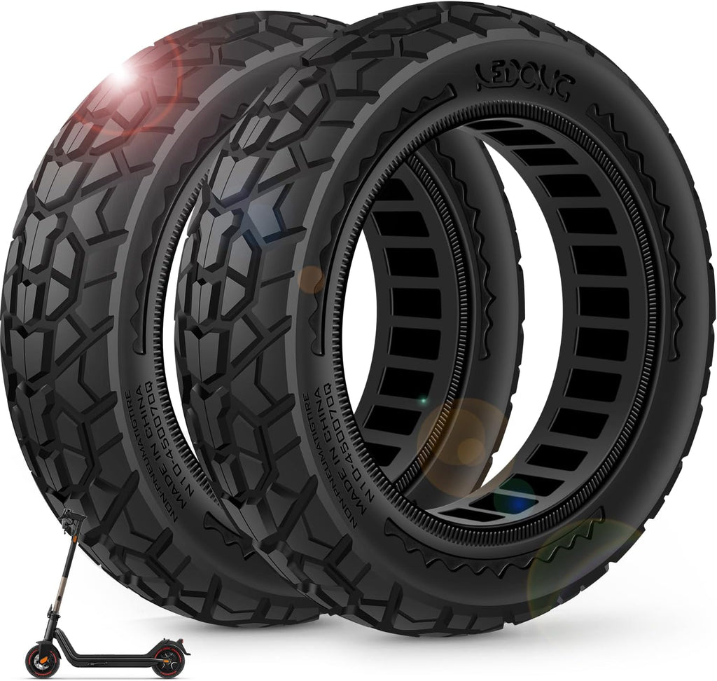 BANGTING 2PCS Upgrade 50/75-6.1 Scooter Off-road Solid Tires, 8.5x2 inches Tires Tubeless for Gotrax GXL V2/XR/APEX, 8 1/2 x2 Tire Replacement for Hiboy S2, Xiaomi 3 Lite/3/Pro 2/1s/M365