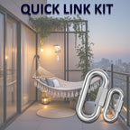 34 PCS Quick Link Kit Chain Link Assortment Chain Connectors (6 Sizes)