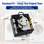 Upgraded Dryer Timer WE04X25586 Compatible TMD1CM33, Electric