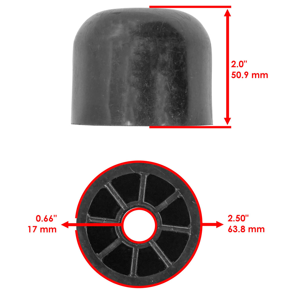 Caltric 1717675SM 1717675 Mower Wheel Roller Compatible with Simplicity Deck 50" 54" 38" 44" 40"