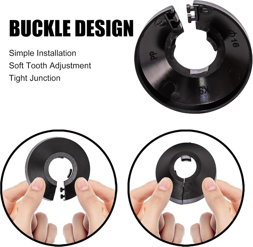 Fit 3/4 Inch Flange Water Pipe Cover Decoration 20mm Plastic PP escutcheon