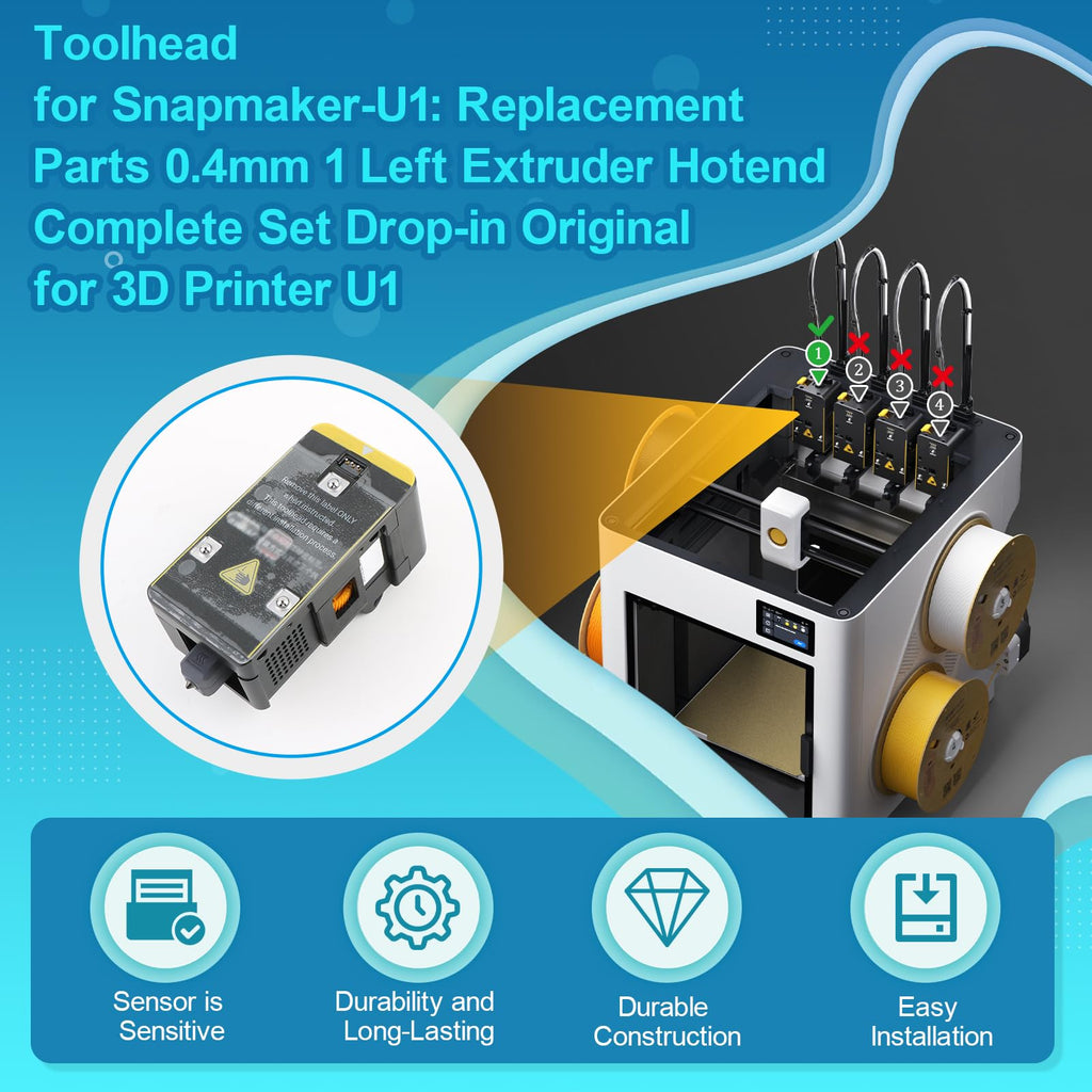 Toolhead Replacement for Snapmaker U1 3D Printer (Left 1)