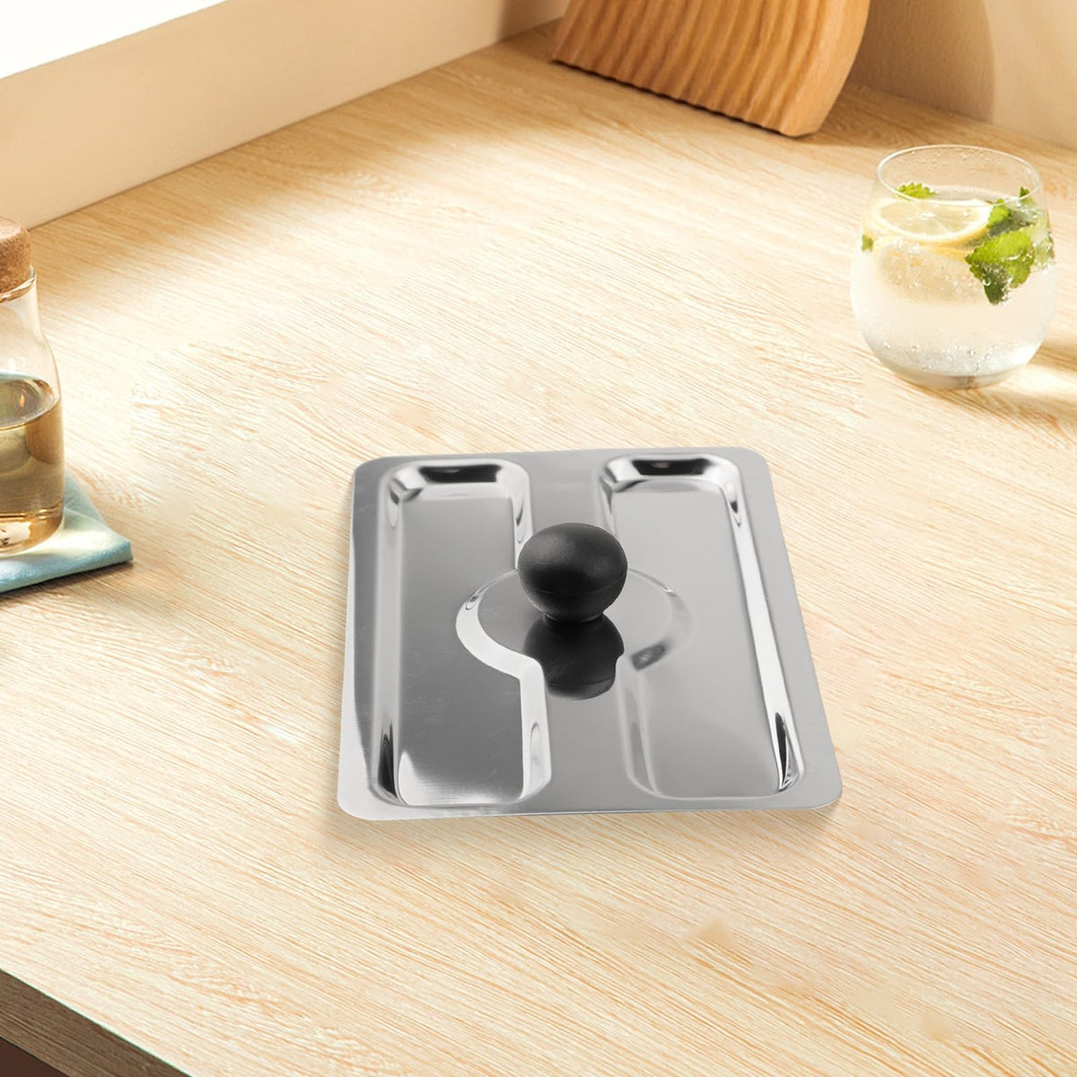 Stainless Steel Toaster Cover with Plastic Knob For Bread Maker Machine, Bread Maker Toaster Upper Cover for Bread Machine