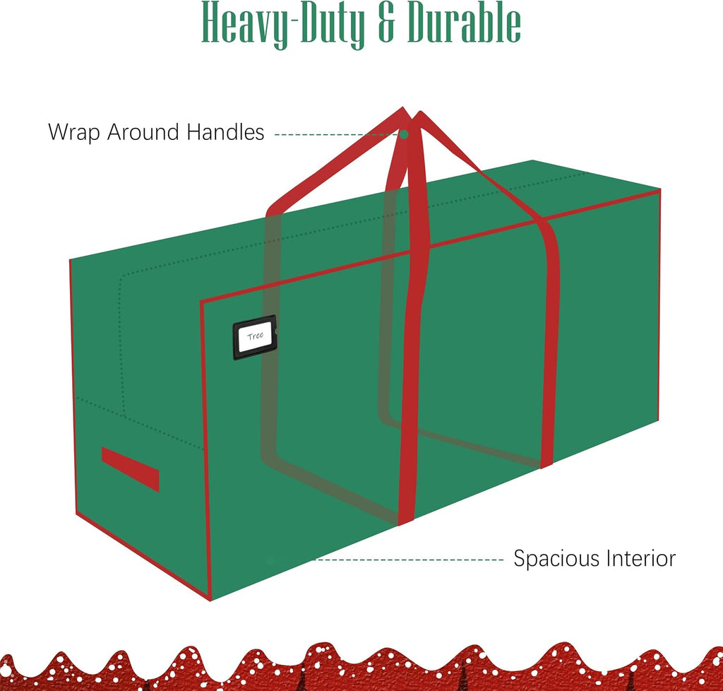 7.5 ft Christmas Tree Storage Bag - Durable Heavy Duty Extra Large Artificial Xmas Holiday Tree Bag with Reinforced