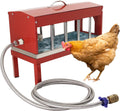 Automatic Chicken Waterer, Multi-Side Drinking Holes and Detachable Legs
