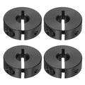 uxcell 4pcs Single Split Shaft Collar 8mm Carbon Steel Black Oxide