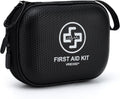 Mini First Aid Kit - 150 Piece Small Waterproof Hard Shell Medical Kit for Home, Car, Travel, Camping, Truck, Hiking