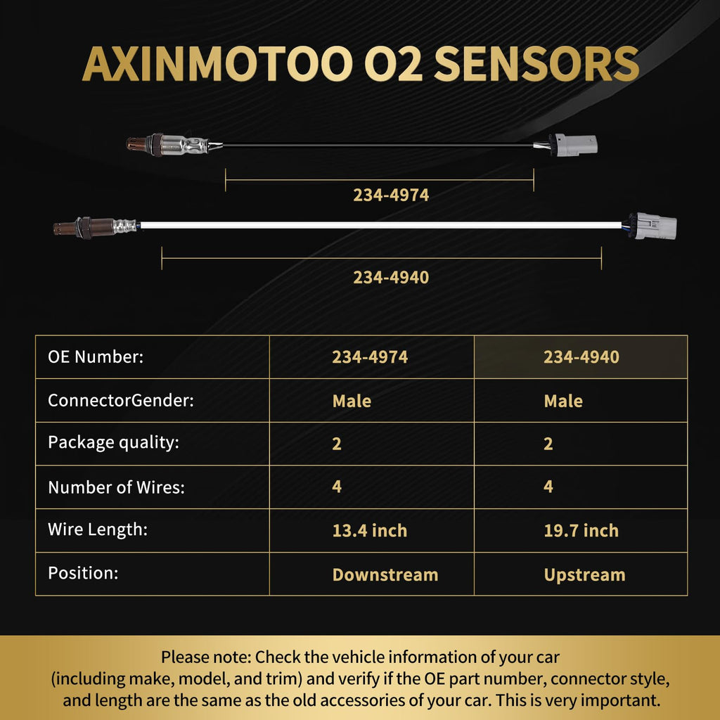 Oxygen O2 Sensor Upstream Downstream for Chevy Tahoe Silverado 1500