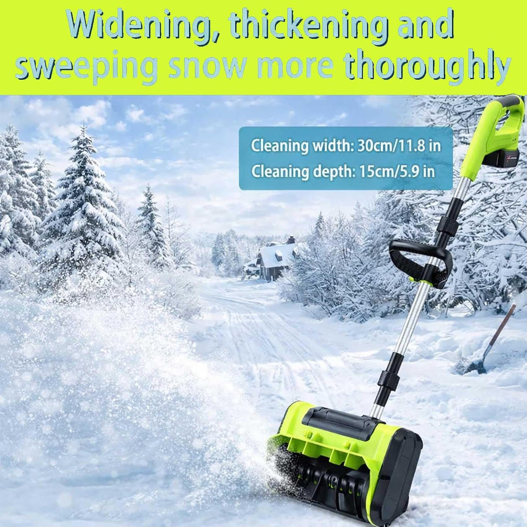 2026 Upgrade Electric Snow Blower Shovel, 20V Cordless Electric Snow Shovel - 16ft Throwing Distance, 12" Width
