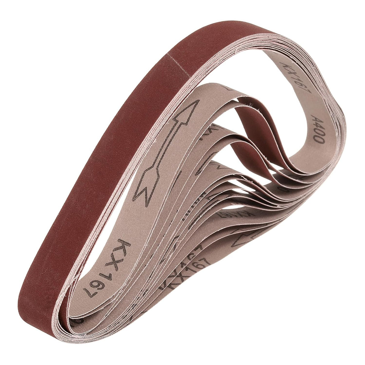 HARFINGTON 1 x 42 Inch Sanding Belts, 12 Pcs 400 Grits Aluminum Oxide