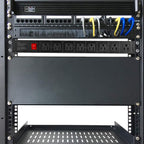 Power Strip Surge Protector Rack-Mount PDU, 8 Right Angle Outlets Wide-Spaced, Mountable Power Strip Heavy Duty for