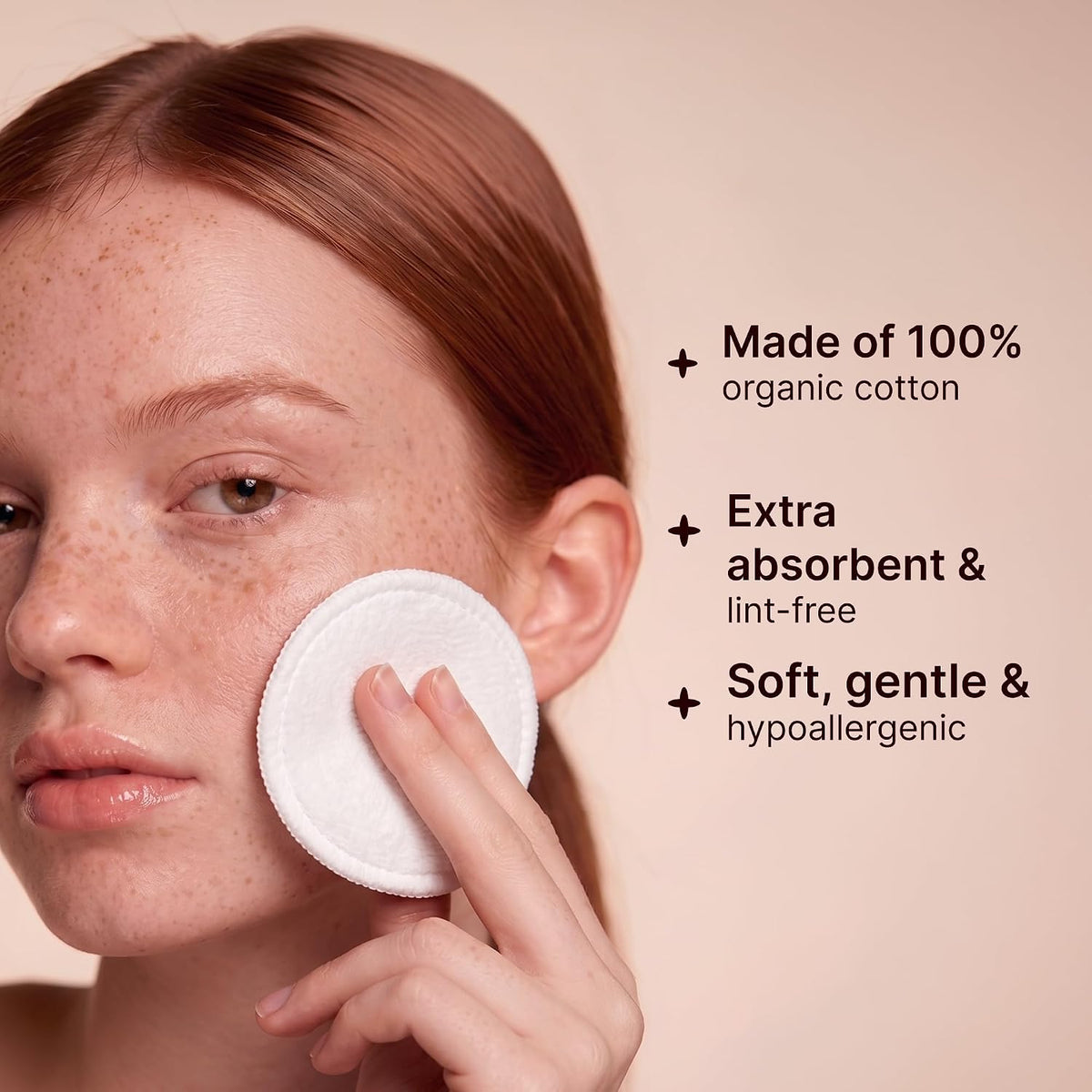 Organic Cotton Rounds, 100% Pure Makeup Remover Face Pads, 400ct