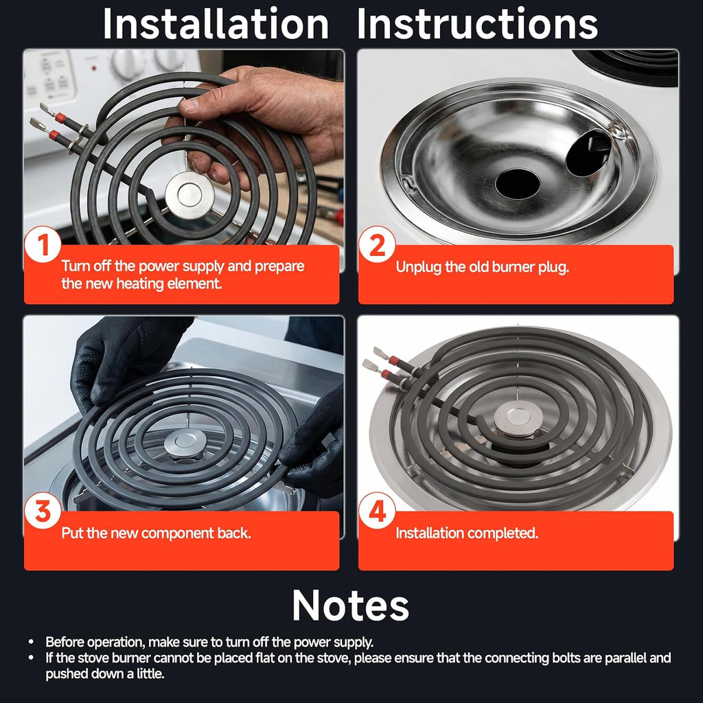 WB30T10074 Stove Surface Heating Element, Fit for GE, Hotpoint Range Stove