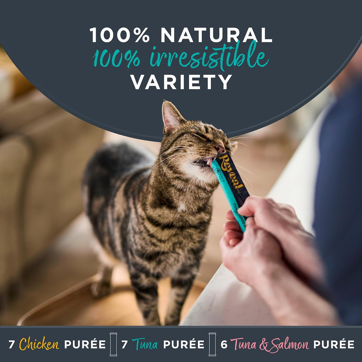 Fish & Chicken Variety Lickable Cat Treats 20-Pack 0.5 oz Pouches