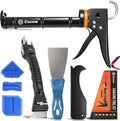 Caulk Gun Kit, Smooth Silicone Caulking Gun and Caulk Remover Tool, Sealant Finishing Tool Grout Scraper for Kitchen