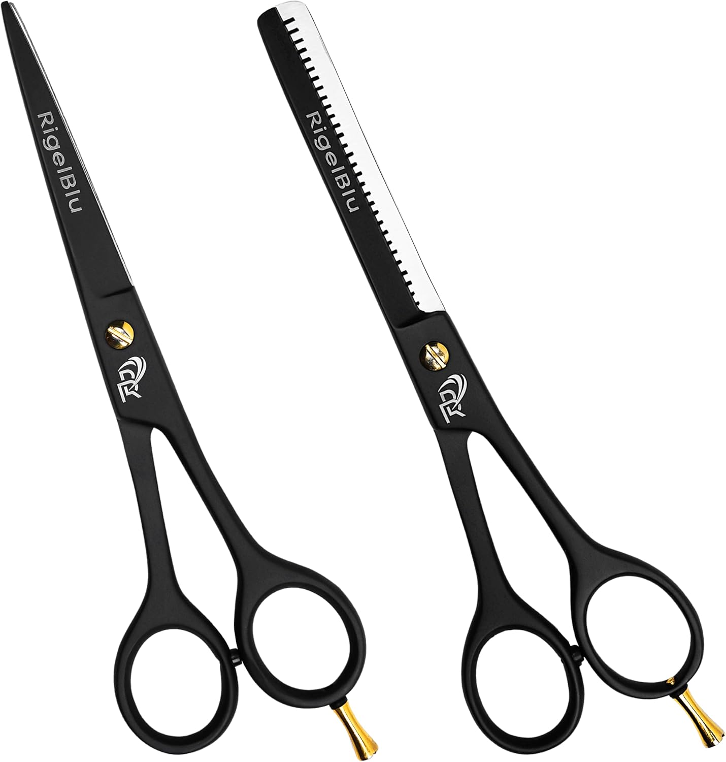 Professional Hair Thinning Shears & Hair Cutting Scissors Set - Barber Scissors for Men & Women - J2 Stainless Steel