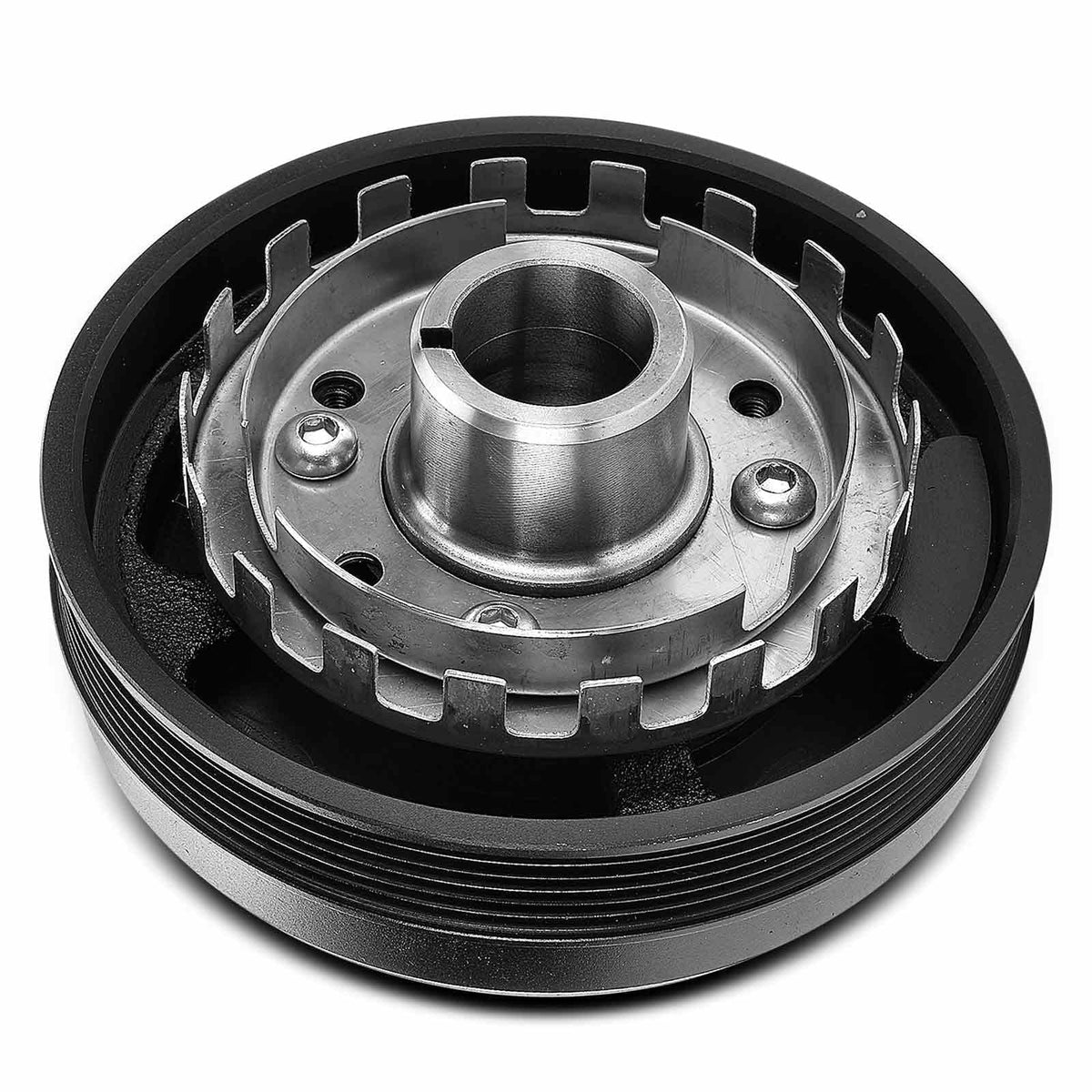 A-Premium Engine Harmonic Balancer Crankshaft Pulley Compatible with Chevy