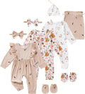 Newborn Girl Clothes 11-Pieces Fall Baby Coming Home Outfits