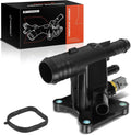 A-Premium Engine Coolant Thermostat Housing Assembly with Seal & Sensor