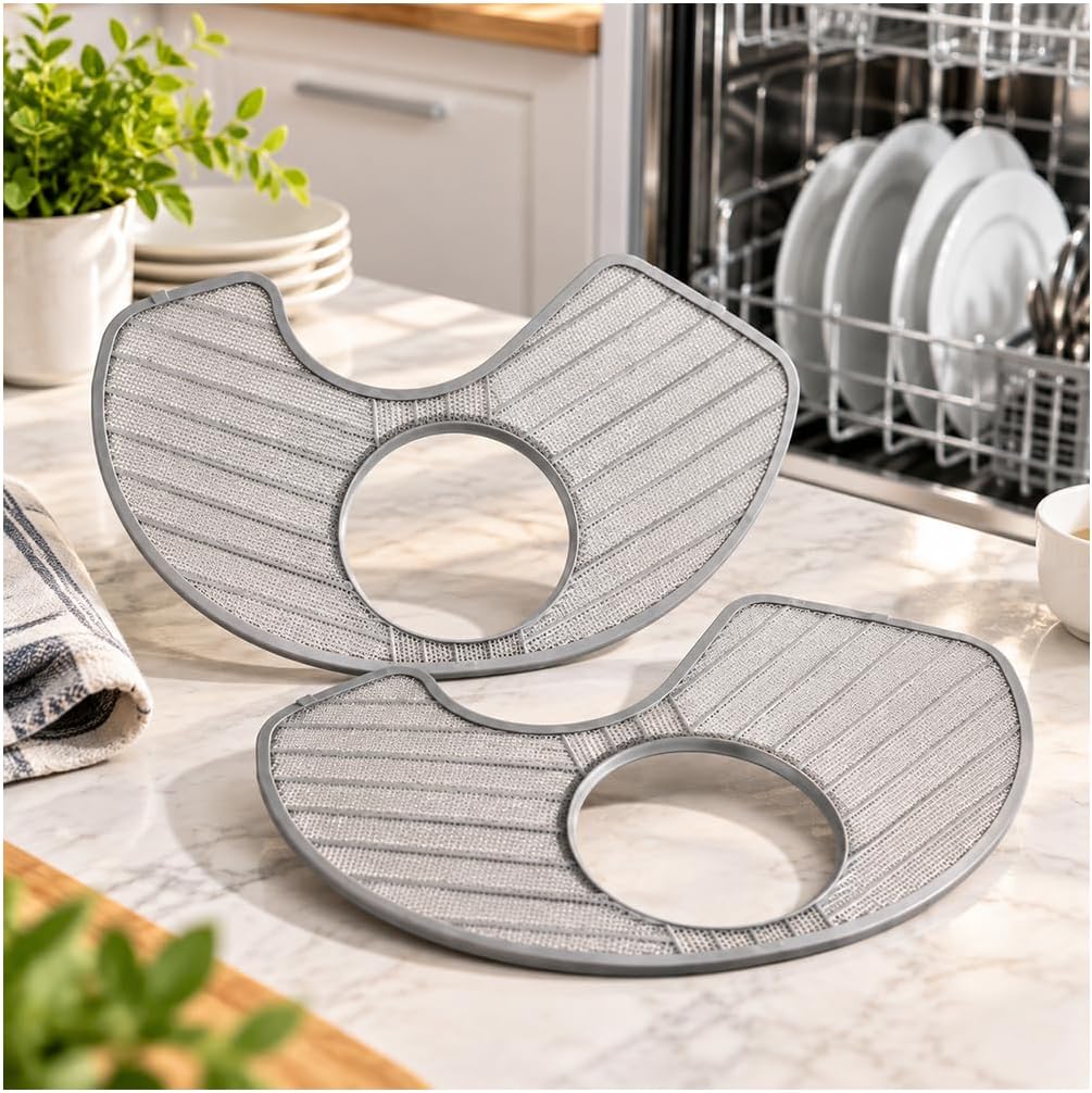 2Pcs Dishwasher Coarse Filter For KitchenAid KDFE104HPS 2018-2024,Replacement ABS
