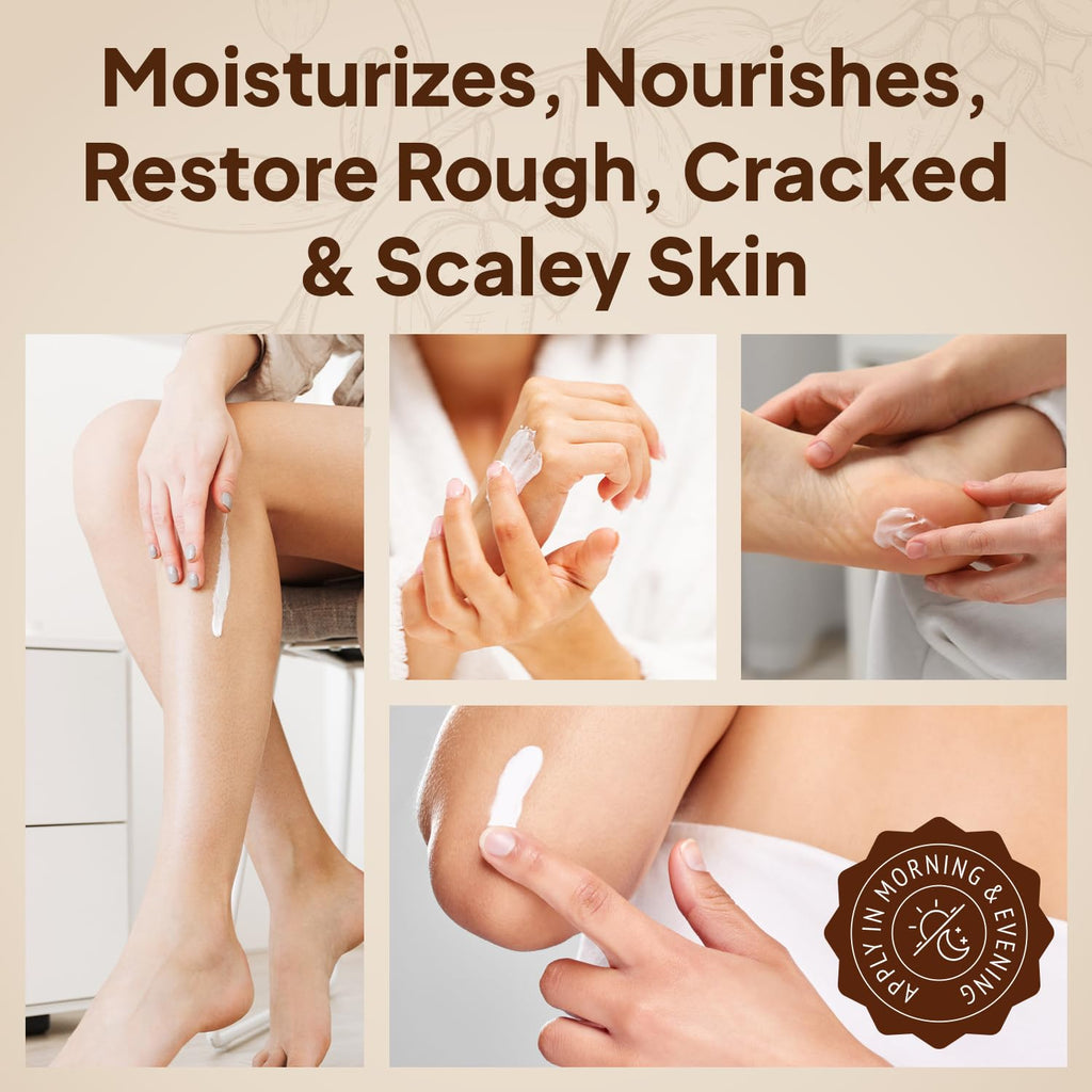 Foot Cream Travel Pack 12 Pcs for Dry Cracked Feet and Heels - Natural Moisturizer, Corn, Calluses Treatment - Skin