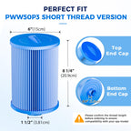 Spa Filter Cartridge 5 Micron Pleated fits PWW50P3-M 2 Pack