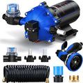 CrestWave 12V Washdown Pump Kit, 7GPM 70PSI Wash Down Pump for Boat, RV