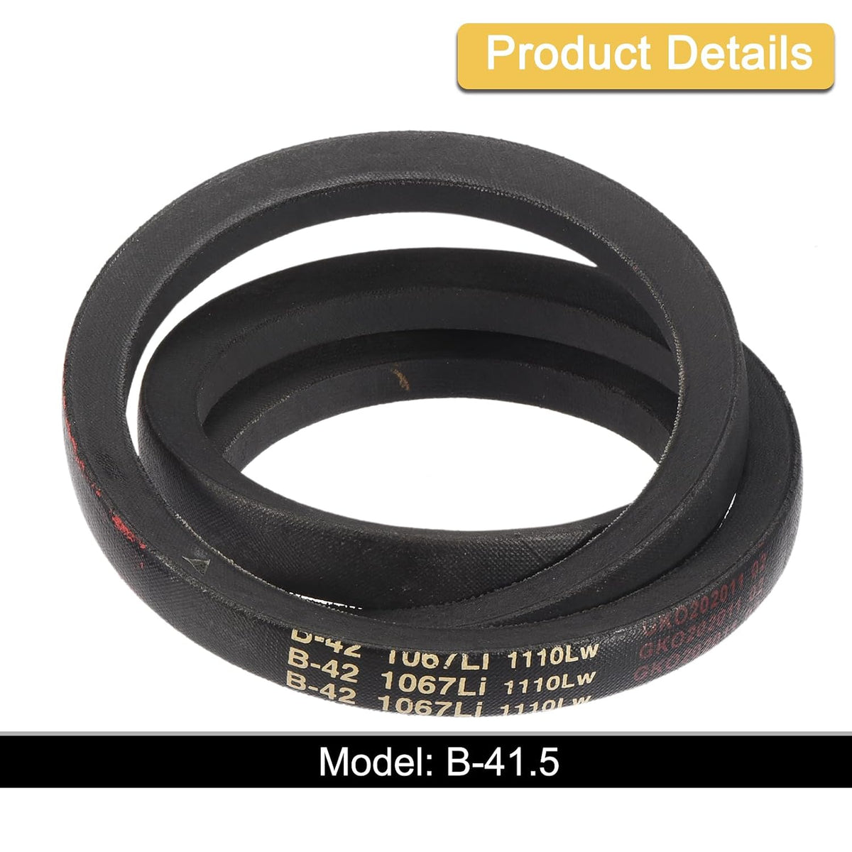 uxcell 3 Pack B-42 Classic Wrapped V-Belt, 44" Outside Circumference, Black, Compatible with Pump, Fan, Compressor, Agricultural Equipment