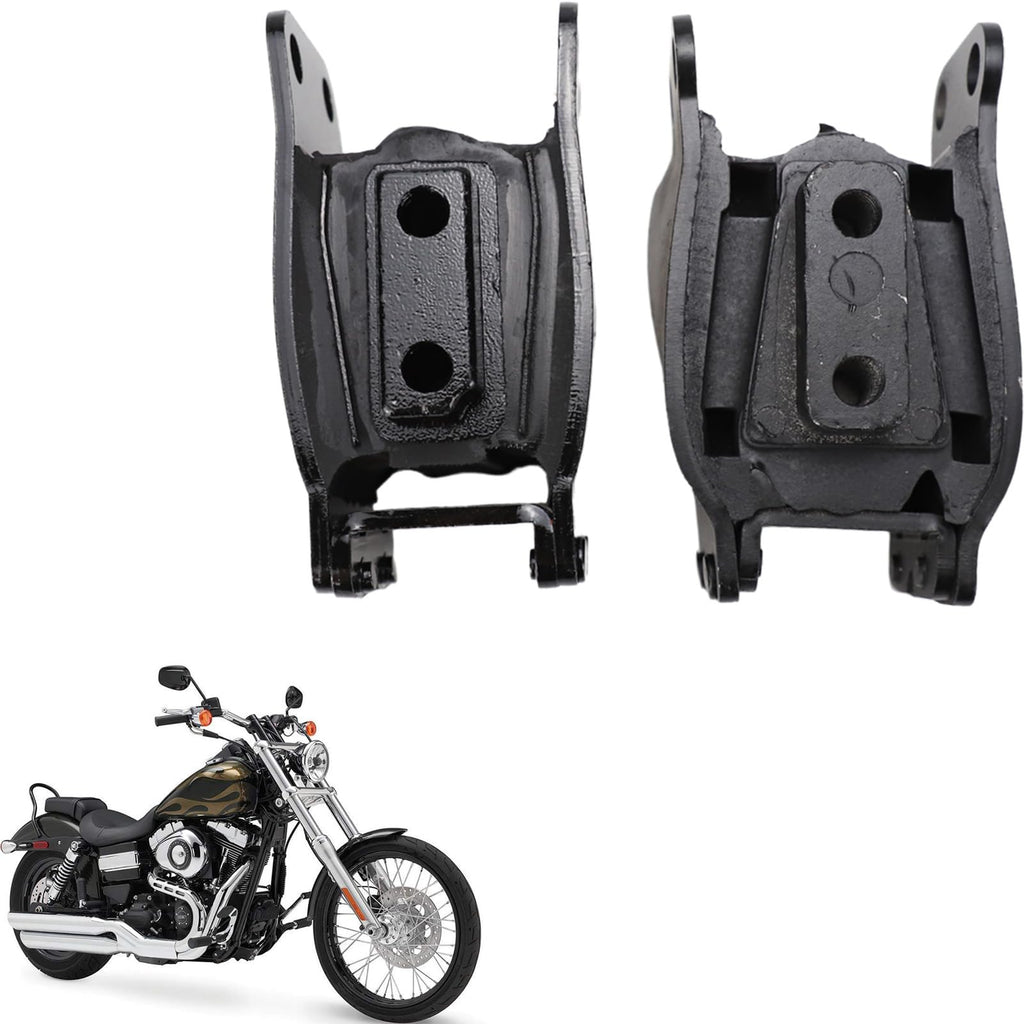 Front & Rear Isolators Engine Motor Mount Set Compatible with Harley Dyna