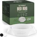 Bed Bug Interceptors – 8 Pack | Bed Bug Blocker (Pro) Interceptor Traps (White) | Insect Trap, Monitor, and Detector