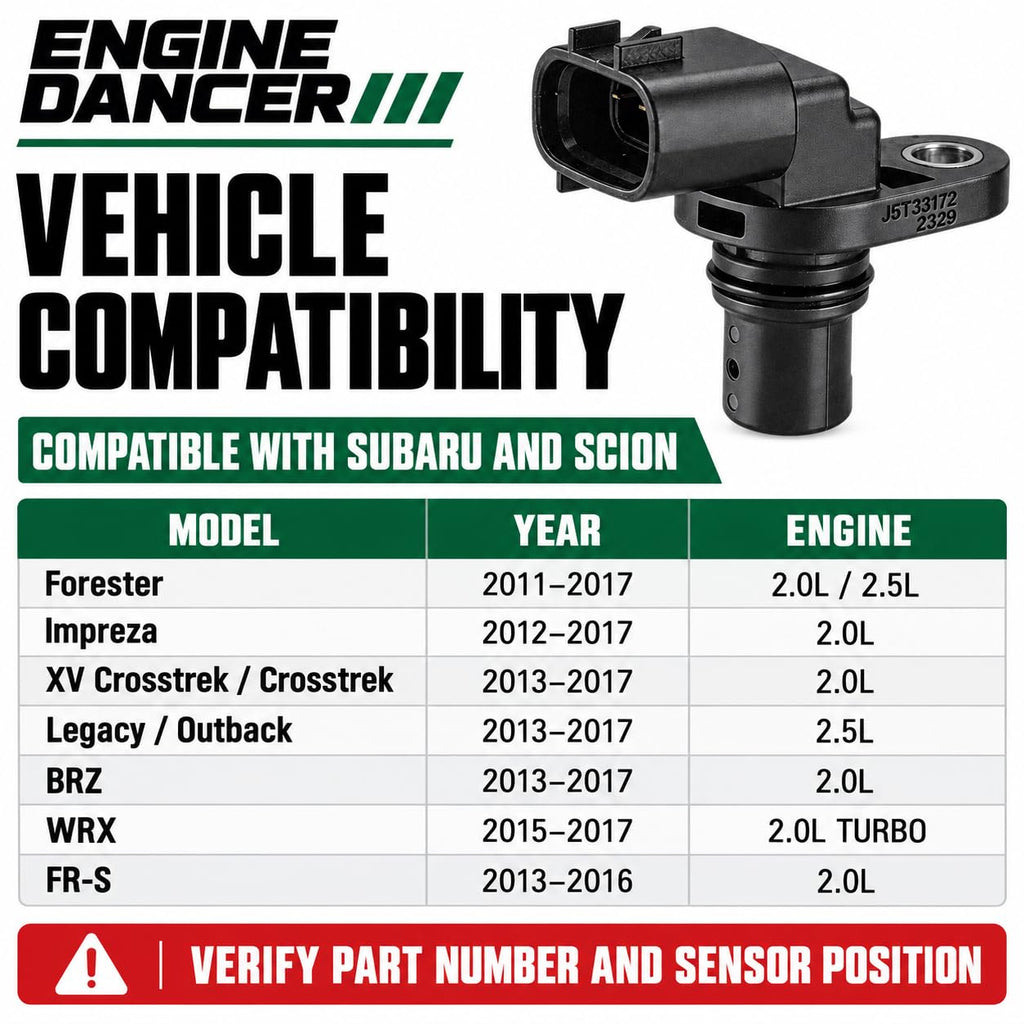 Engine Dancer Camshaft Position Sensor 5S13512 Fit for Subaru