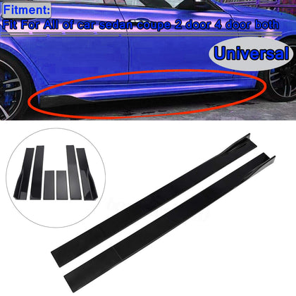 78.7" Look Side Skirts Extension Rocker Panel Splitter for Toyota Corolla Camry