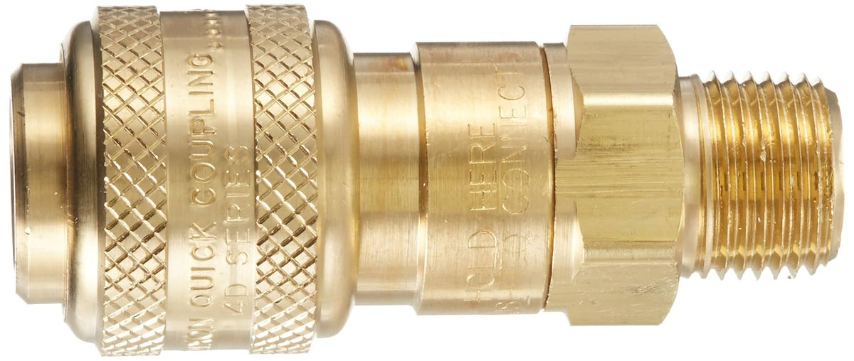 Dixon Valve & Coupling 4DM4-B Male to Industrial. Coupler, (M) NPT, 1/2, Brass