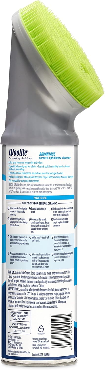 Woolite Advantage Carpet & Upholstery Cleaner 4 Pack, 3325