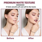 Matte Nude Lipstick, Waterproof Long Lasting for Women, 06 Rose Bean Paste