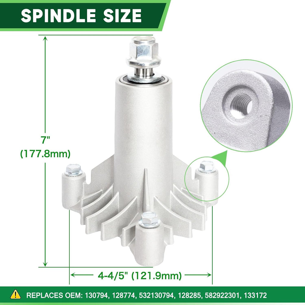 130794 Spindle Assembly with 153535 Pulley Fit for 38 42 inch Deck Craftsman LT1000 LT2000 LTX1000 DLT3000 DYT4000