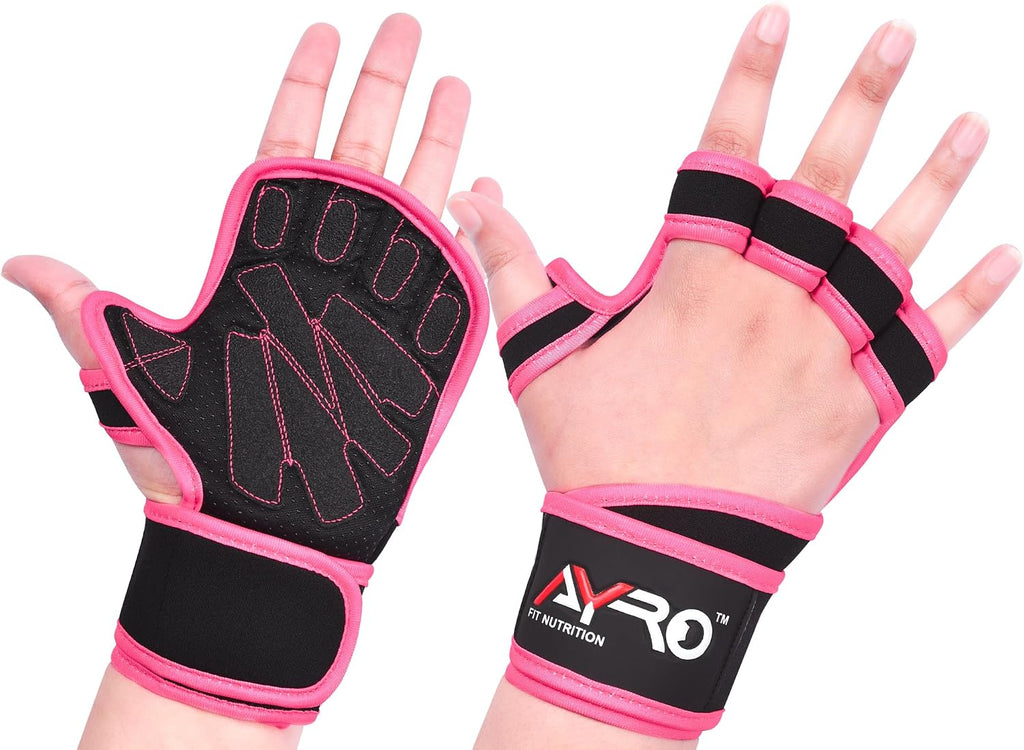 Workout Gloves for Men & Women, Gym Gloves for Men, Weight Lifting Gloves with 15" Wrist Wraps & Support, Breathable