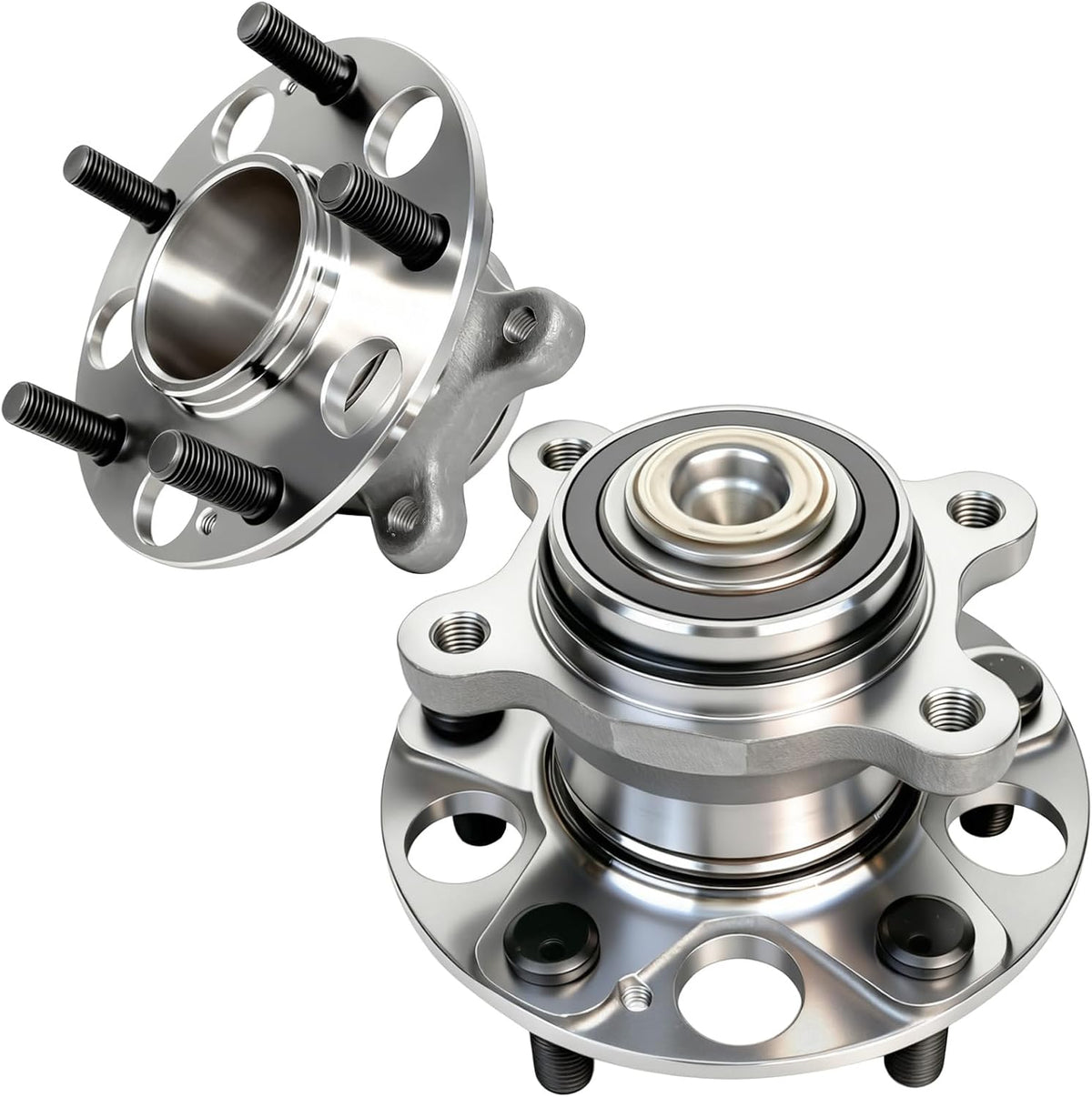 2Pcs 512256 Rear Wheel Bearing Hub Assembly Compatible with Honda Civic (EX, Si, DX, LX, GX) 2006 2007 2008 2009 2010 2011,w/ABS, 5 Lug