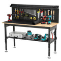 60" Heavy Duty Adjustable Height Workbench, 3000 LBS Capacity