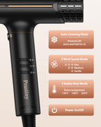 Ionic Hair Dryer with Diffuser, Fast Drying Low-Noise Blow