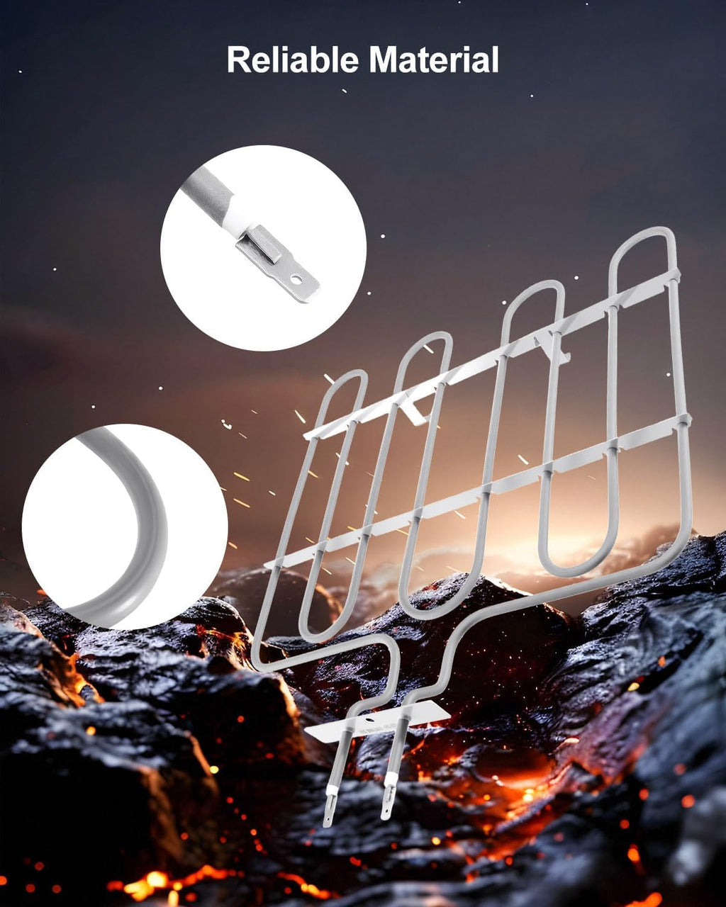 W11238400 Oven Bake Elements Compatible with Whirlpool Jenn-Air Maytag KitchenAid Range Stove Replace W10544952 PS12578760