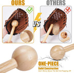 Baseball Glove Break-in kit for Men & Adult, One-Piece Structure Baseball Glove Mallet, Baseball Mitts Wooden Shaping