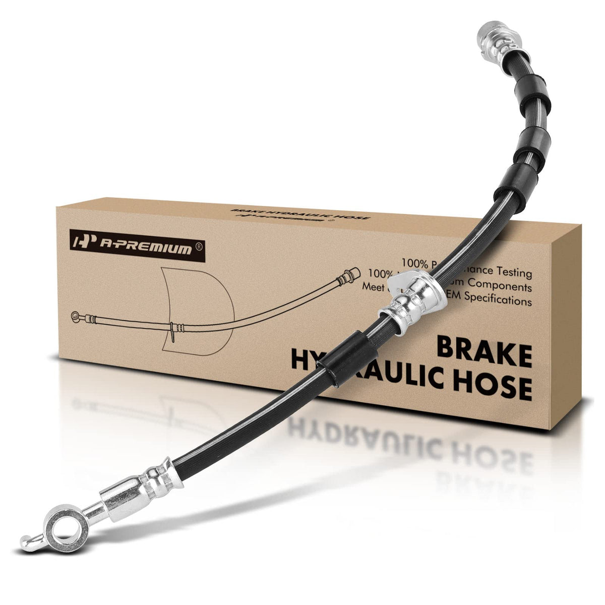 A-Premium Front Driver Brake Hydraulic Hose Compatible with Ford