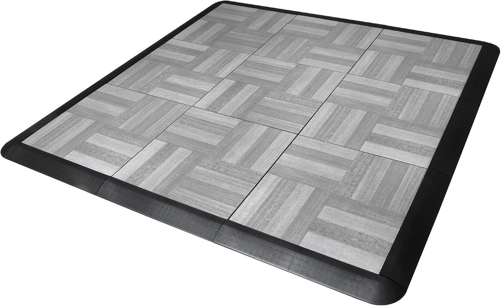 SnapLock Portable Dance Floor Kit, 3'x3', Oak Finish, 9 Sq Ft
