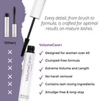 VolumeCare+ Mascara for Older Women, Dark Brown