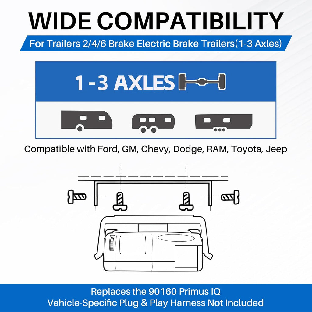 90160 Proportional Trailer Brake Controller for 1-3 Axles