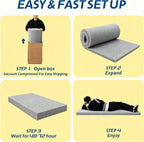 High Density Upholstery Foam Padding Thick 1"X24"X74" Gel Memory Foam
