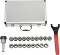 ER32 Collet Chuck Set, 19PCS Spring Collet Kit for CNC Milling