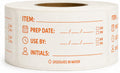 Water Dissolvable Prep & Use By Food Labels, 1 x 2, 500/Roll